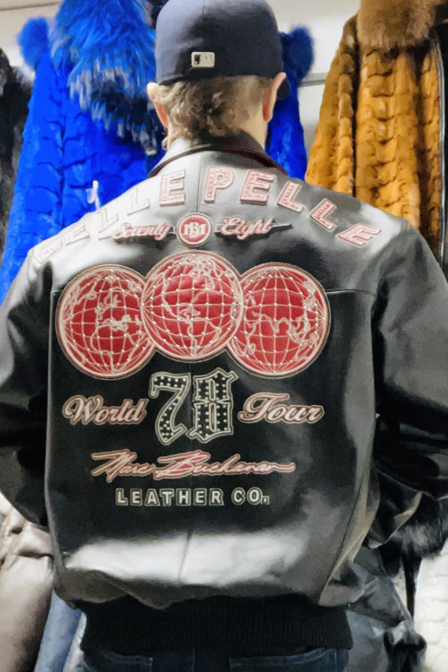 Black World Tour Pelle Pelle Leather Jacket