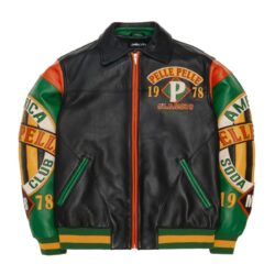 Green Pelle Classic Pelle Pelle Leather, Pelle Pelle Black Soda Club, Green, Black, Yellow, Red, Soda Club Manhattan, Staten Island, Queens, Brick City Leather, High Fashion, Urban Fashion, Leather Jacket, Marc Buchanan, Magic Show, Newark, Jersey City, Paterson, Orange, baseball Jacket, no collar, Brick City Leather, Winter, Cold, Urban Wear, Street Fashion, Hip Hop, Rap, Winter, Cold, Leather