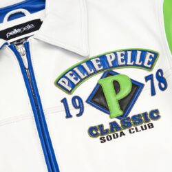 Pelle Pelle Leather, Pelle Pelle Soda Club, White, Green, Blue, Soda Club, Bronx, Brooklyn, Manhattan, Staten Island, Queens, Home of The Brave, Brick City Leaher, High Fashion, Urban Fashion, Leather Jacket, Marc Buchanan, Magic Show, Newark, Jersey City, Paterson, Orange, classic soda club