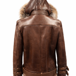 Brown Leather Shearling, Brick City Leather, Bronx, Brooklyn, Queens, Staten Island, Brown Bomber, Fur Fox Hood, Winter, Cold, Shearling, Coat, Newark, Store, Warm, Shop, Urban Fashion, Connecticut