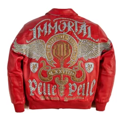 Pelle Red Immortal, Pelle Pelle, Leather Jacket, coat, winter, urban fashion black Pelle Pelle, World Famous, Bronx, Brooklyn, Newark, Manhattan, Staten Island, New York, New Jersey, Winter, Cold, Urban Fashion, Street Fashion, Marc Buchanan, Magic Show, Winter, Cold, Warm, Brick City Leather, Newark, Jersey City