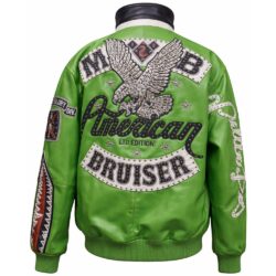 Pelle Pelle, Green Bruiser, Brick City Leather, New York, New Jersey, Newark, Jersey City, Bronx, Brooklyn, Queens, Staten Island, Manhattan, Chicago, Urban Wear, 90s, Hip Hop, Lime Green Pelle Bruiser, Green Bruiser, Winter,