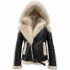 Black Shearling Coat Fox Fur, Bronx, Belleville, Queens, New York, New Jersey, Cold, Fur, Winter, Brick City Leather, Shearling, Chicago, Ohio, Missouri, Detroit, Connecticut