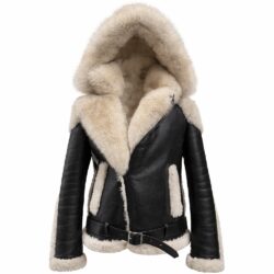 Black Shearling Coat Fox Fur, Bronx, Belleville, Queens, New York, New Jersey, Cold, Fur, Winter, Brick City Leather, Shearling, Chicago, Ohio, Missouri, Detroit, Connecticut