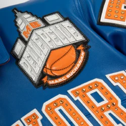 PRE ORDER New York Knicks Pelle Pelle Leather Jacket – Champions - Image 7