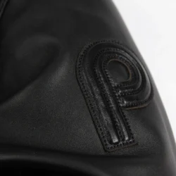 Black Basic Corded Pelle Pelle Jacket - Image 5