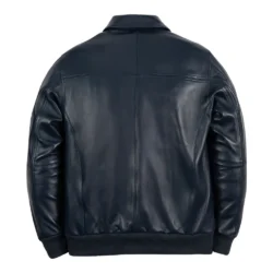 Navy Basic Corded Pelle Pelle Jacket - Image 3
