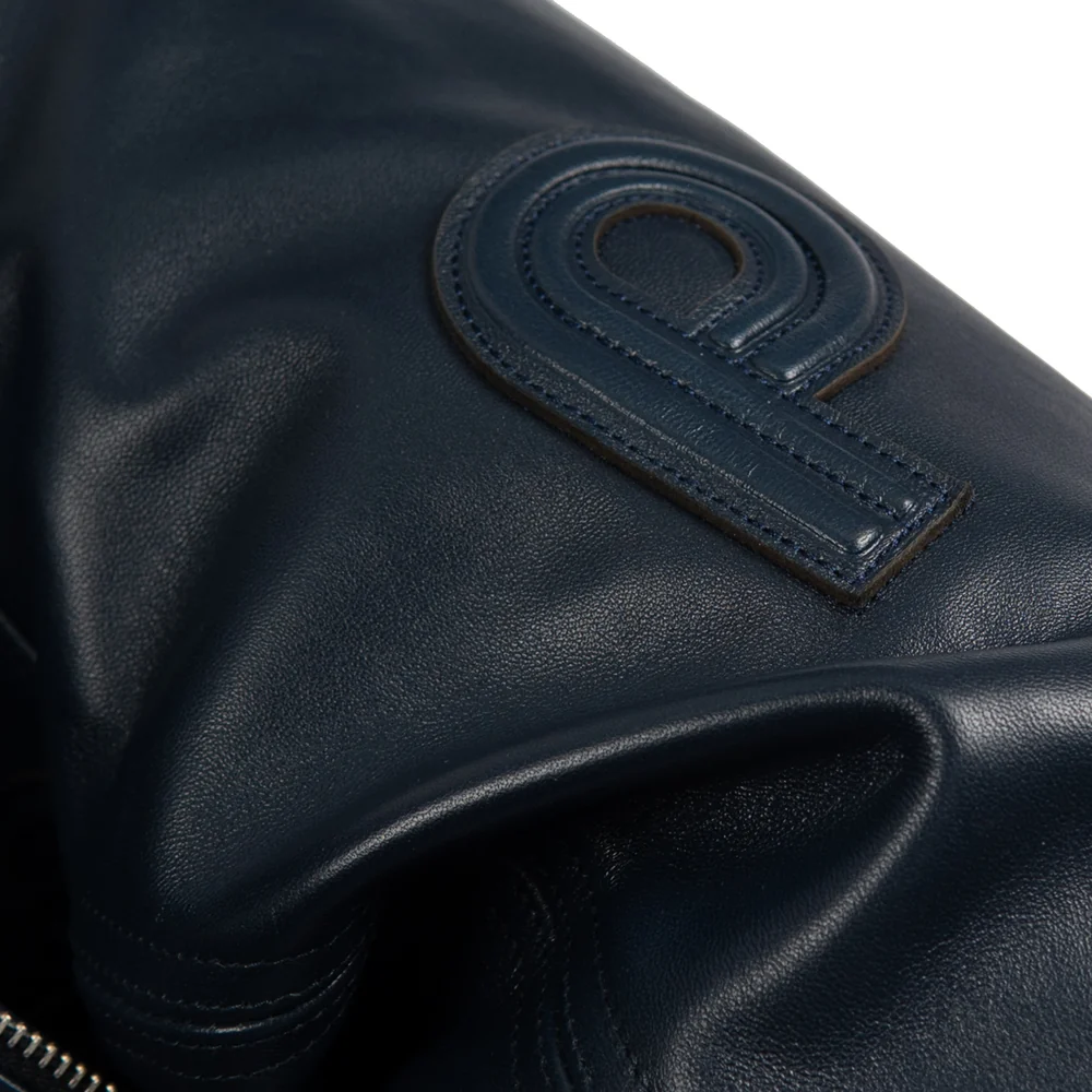 Navy Basic Corded Pelle Pelle Jacket - Image 4