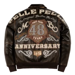 Pelle Pelle 48th Anniversary Brown Leather Jacket Front
