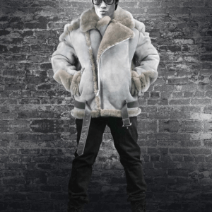 Grey Shearling