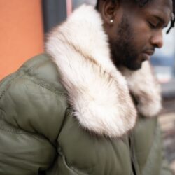 Money Green V Bomber, Money Green V Bomber, fur, fox fur, Hip Hop Fashion, Urban Fashion, Street wear, Bronx, Brooklyn, Queens, Staten Island, Manhattan, Newark, Cold, Winter, Chicago, Ohio, New Jersey, New York, Downtown, Uptown, Paterson, Orange, Jersey City, Fordham Road, Belleville, NJ, Brick City Leather, Leather Jacket, High Fashion, Magic Show, Brick City Leather, Cold, Winter, Style, Spring, Warm, Fordham Road, East Tremont, Castle Hill, Connecticut