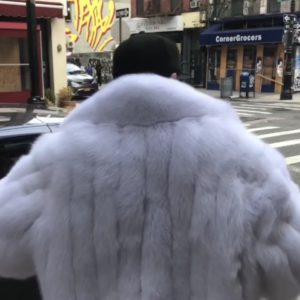 White Fur Bomber