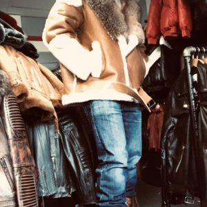 Cognac Shearling