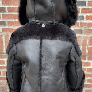 Kids Black Shearling