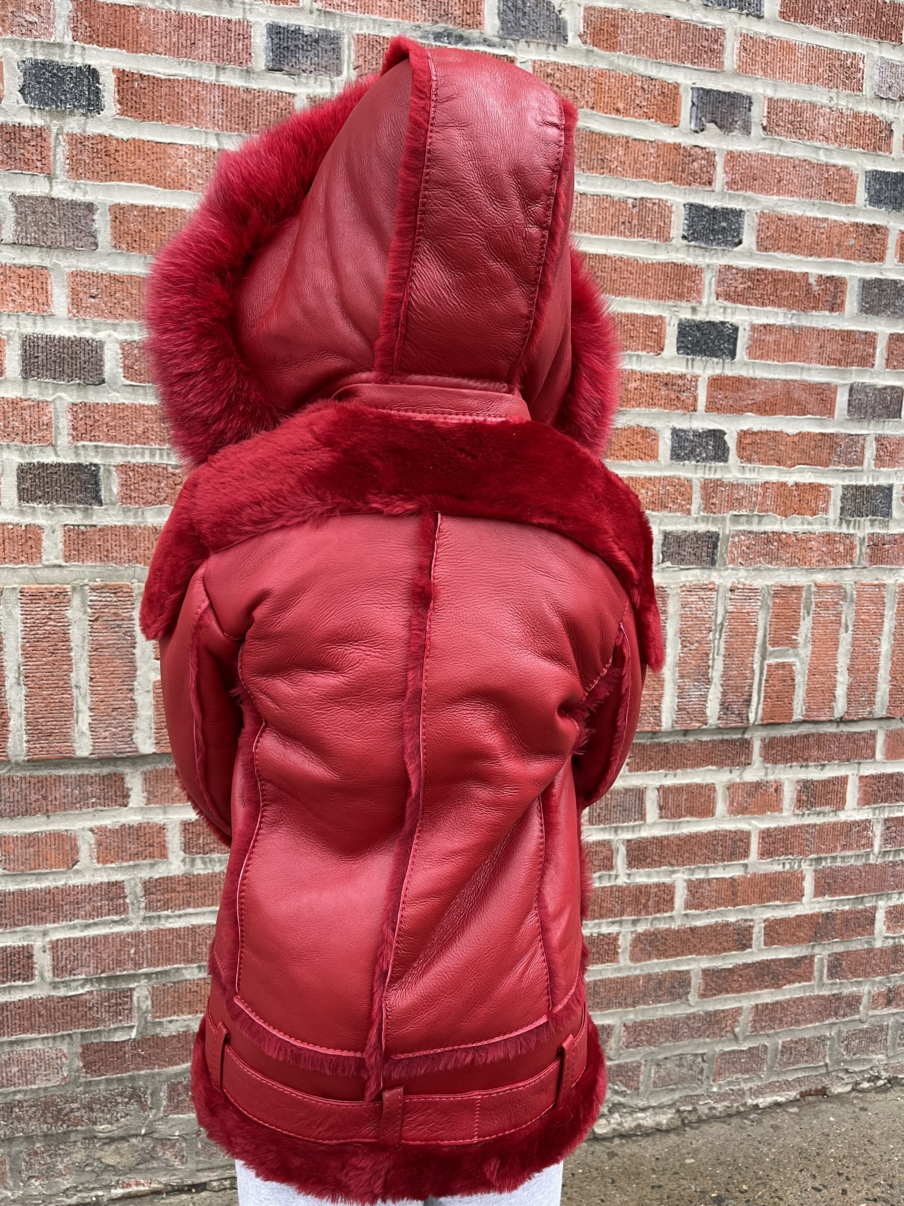 Kids Shearling Red