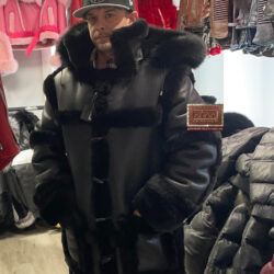 Triple Black Trench Shearling, , coat, fox fur, Hip Hop Fashion, Urban Fashion, Street wear, Bronx, Brooklyn, Queens, Staten Island, Manhattan, Newark, Cold, Winter, Chicago, Ohio, New Jersey, New York, Downtown, Uptown, Paterson, Orange, Jersey City, Fordham Road, Belleville, NJ, Brick City Leather, Leather Jacket, High Fashion, Magic Show, Brick City Leather, Cold, Winter, Style, Spring, Warm, Fordham Road, East Tremont, Castle Hill, Connecticut
