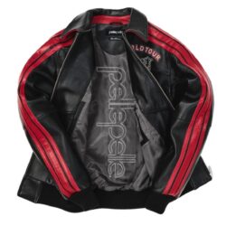Brick City Leather Black and red Pelle Pelle Leather Jacket Inside