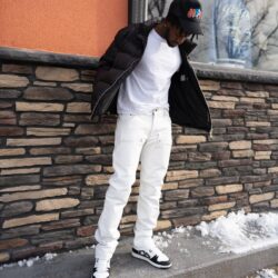 White Stacked Leather, White Stacked Leather Pants, Leather, Leather, Hip Hop Fashion, Urban Fashion, Street wear, Bronx, Brooklyn, Queens, Staten Island, Manhattan, Newark, Cold, Winter, Chicago, Ohio, New Jersey, New York, Downtown, Uptown, Paterson, Orange, Jersey City, Fordham Road, Belleville, NJ, Brick City Leather, Leather Jacket, High Fashion, Magic Show, Brick City Leather, Cold, Winter, Style, Spring, Warm, Fordham Road, East Tremont, Castle Hill, Connecticut