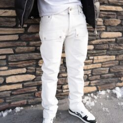 White Stacked Leather Pants, Leather, Leather, Hip Hop Fashion, Urban Fashion, Street wear, Bronx, Brooklyn, Queens, Staten Island, Manhattan, Newark, Cold, Winter, Chicago, Ohio, New Jersey, New York, Downtown, Uptown, Paterson, Orange, Jersey City, Fordham Road, Belleville, NJ, Brick City Leather, Leather Jacket, High Fashion, Magic Show, Brick City Leather, Cold, Winter, Style, Spring, Warm, Fordham Road, East Tremont, Castle Hill, Connecticut