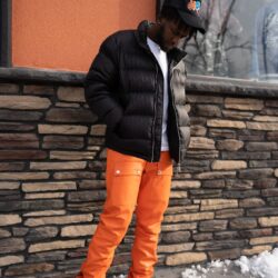 Orange Leather Stacked, Orange Leather Stacked, Leather Pants, Hip Hop Fashion, Urban Fashion, Street wear, Bronx, Brooklyn, Queens, Staten Island, Manhattan, Newark, Cold, Winter, Chicago, Ohio, New Jersey, New York, Downtown, Uptown, Paterson, Orange, Jersey City, Fordham Road, Belleville, NJ, Brick City Leather, Leather Jacket, High Fashion, Magic Show, Brick City Leather, Cold, Winter, Style, Spring, Warm, Fordham Road, East Tremont, Castle Hill, Connecticut