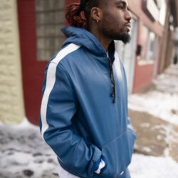 Royal Blue & White Tracksuit, Royal Blue & White Tracksuit, Tracksuit Leather, Leather, Leather Jacket, Hip Hop Fashion, Urban Fashion, Street wear, Bronx, Brooklyn, Queens, Staten Island, Manhattan, Newark, Cold, Winter, Chicago, Ohio, New Jersey, New York, Downtown, Uptown, Paterson, Orange, Jersey City, Fordham Road, Belleville, NJ, Brick City Leather, Leather Jacket, High Fashion, Magic Show, Brick City Leather