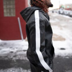 Black & White Tracksuit, Black & White Tracksuit Leather, Leather, Leather Jacket, Hip Hop Fashion, Urban Fashion, Street wear, Bronx, Brooklyn, Queens, Staten Island, Manhattan, Newark, Cold, Winter, Chicago, Ohio, New Jersey, New York, Downtown, Uptown, Paterson, Orange, Jersey City, Fordham Road, Belleville, NJ, Brick City Leather, Leather Jacket, High Fashion, Magic Show, Brick City Leather
