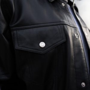 Leather Denim Style Black